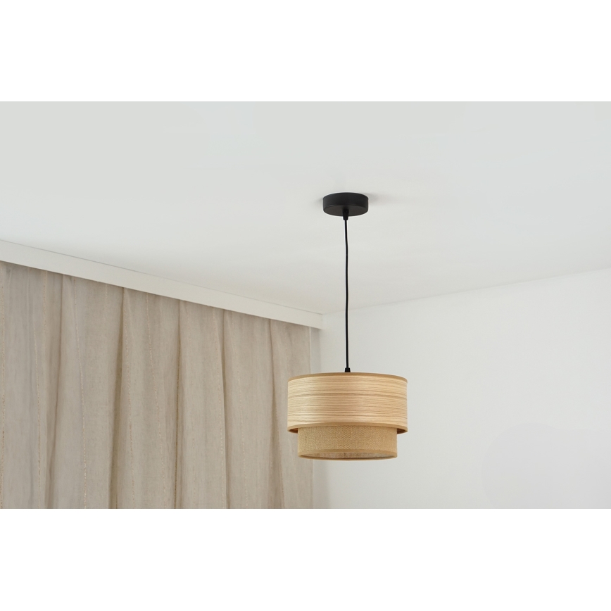 Brilagi - Lustr na lanku MONTANA BOHO 1xE27/15W/230V pr. 25 cm hnědá/černá