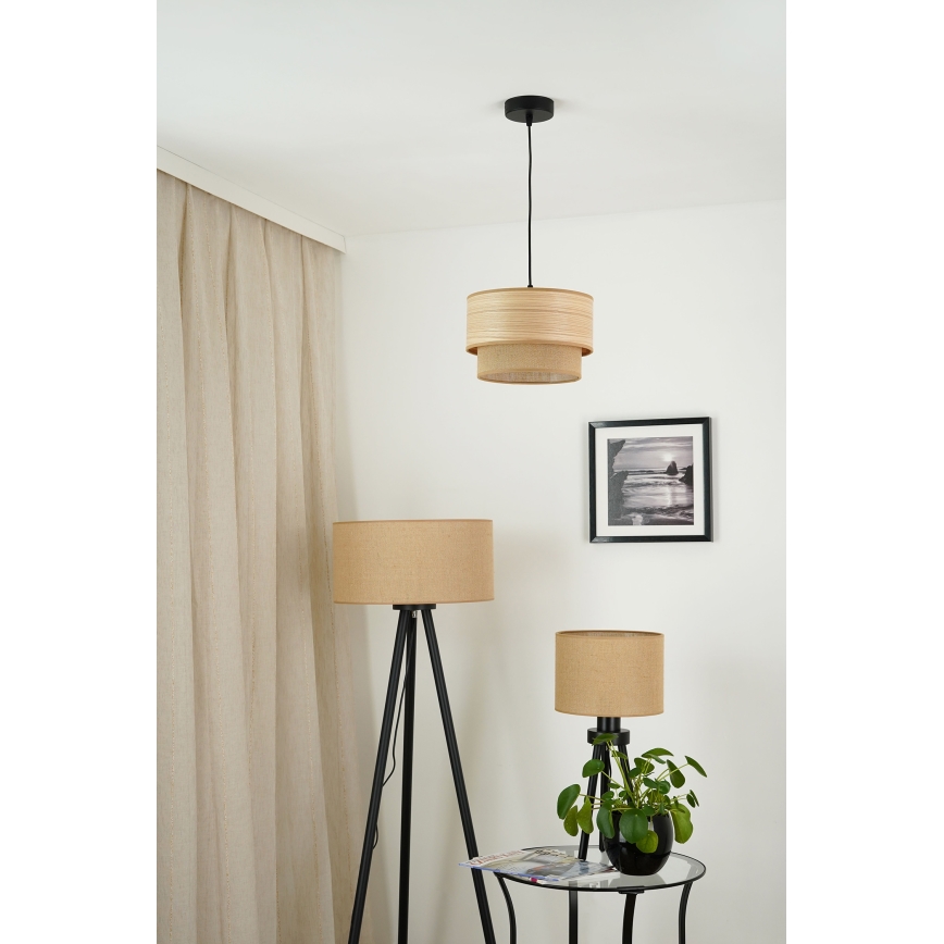 Brilagi - Lustr na lanku MONTANA BOHO 1xE27/15W/230V pr. 25 cm hnědá/černá