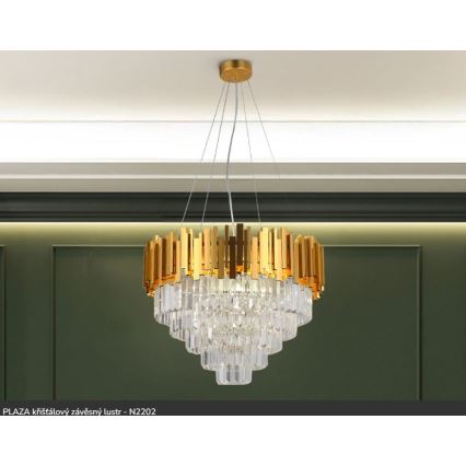 Brilagi - Lustr na lanku PLAZA 9xE14/40W/230V pr. 60 cm