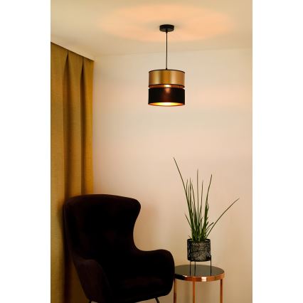Brilagi - Lustr na lanku ROYAL 1xE27/15W/230V pr. 25 cm černá/zlatá