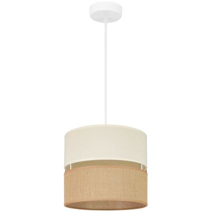 Brilagi - Lustr na lanku ROYAL YUTE 1xE27/15W/230V pr. 25 cm béžová/krémová