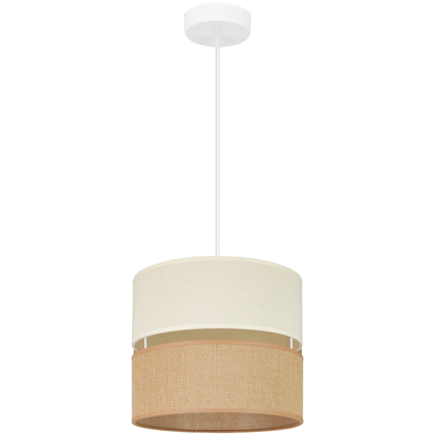 Brilagi - Lustr na lanku ROYAL YUTE 1xE27/15W/230V pr. 25 cm béžová/krémová