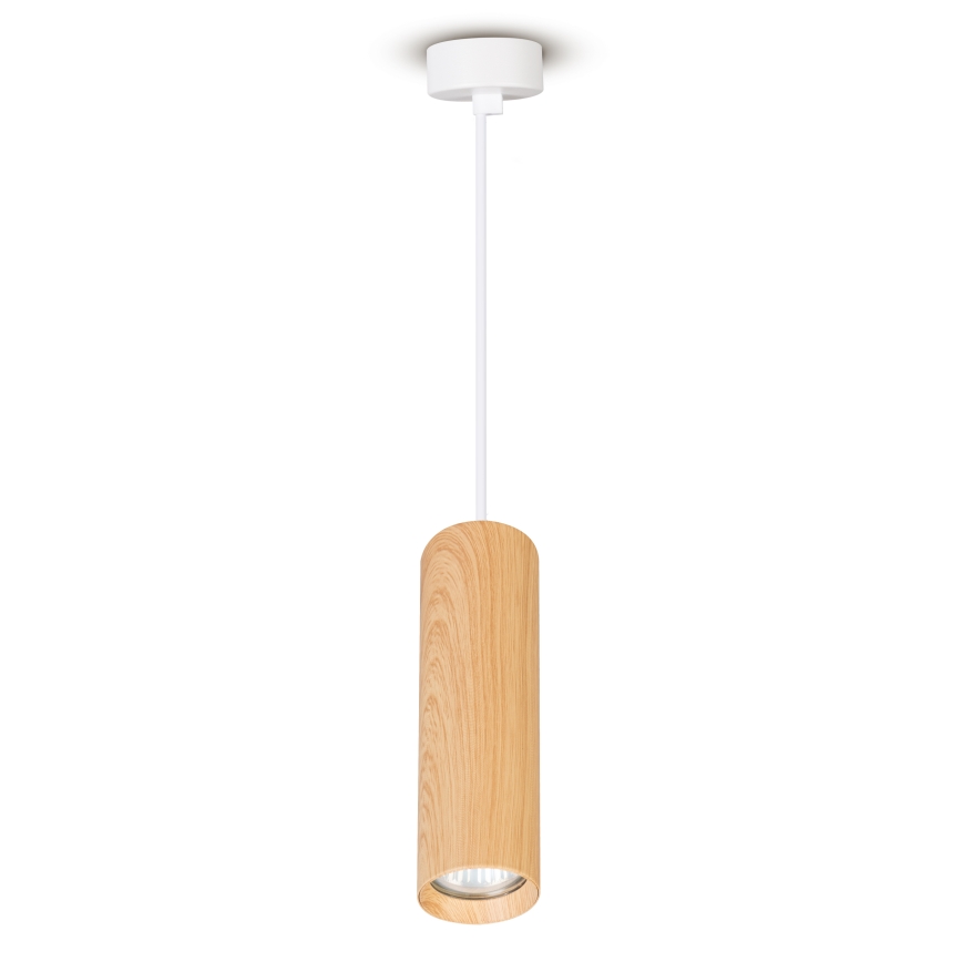 Brilagi - Lustr na lanku SELE 1xGU10/30W/230V bílá/dekor dubu