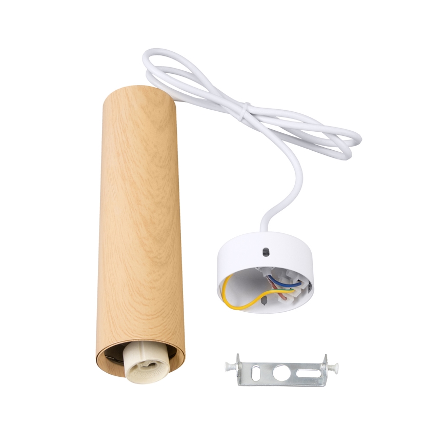 Brilagi - Lustr na lanku SELE 1xGU10/30W/230V bílá/dekor dubu