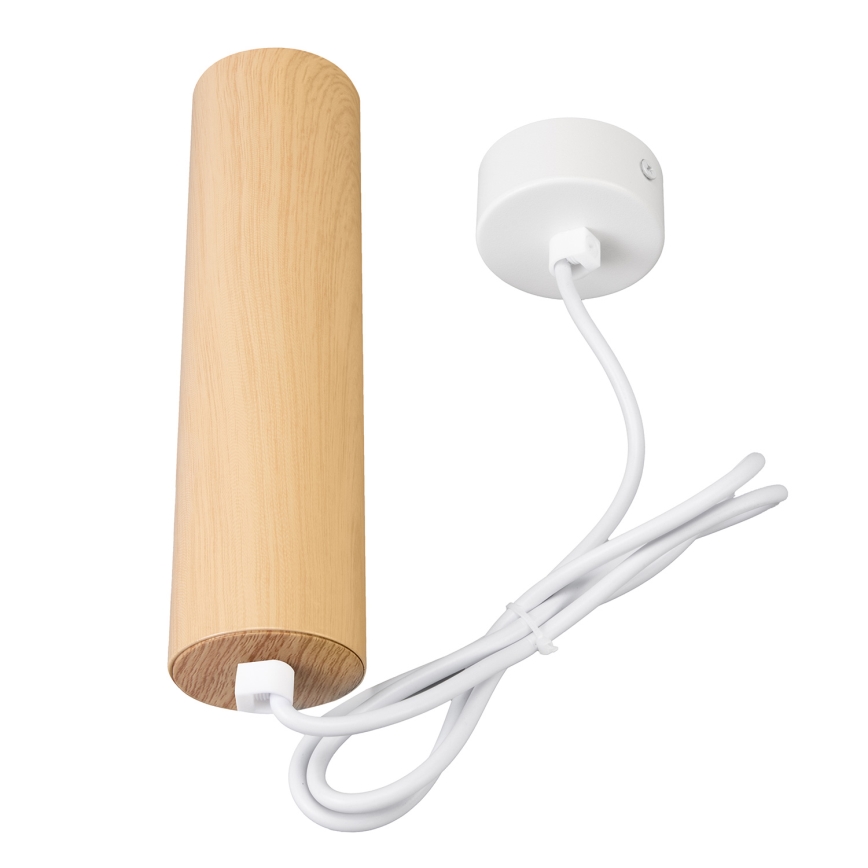 Brilagi - Lustr na lanku SELE 1xGU10/30W/230V bílá/dekor dubu