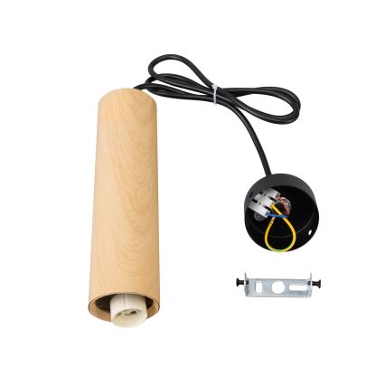 Brilagi - Lustr na lanku SELE 1xGU10/30W/230V černá/dekor dubu