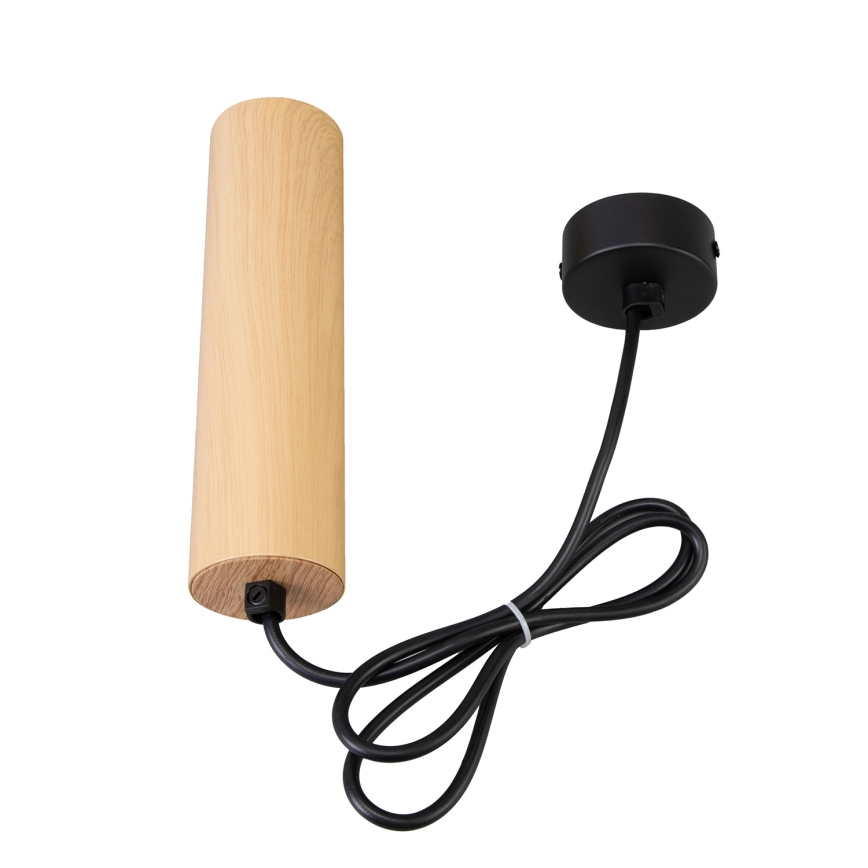Brilagi - Lustr na lanku SELE 1xGU10/30W/230V černá/dekor dubu