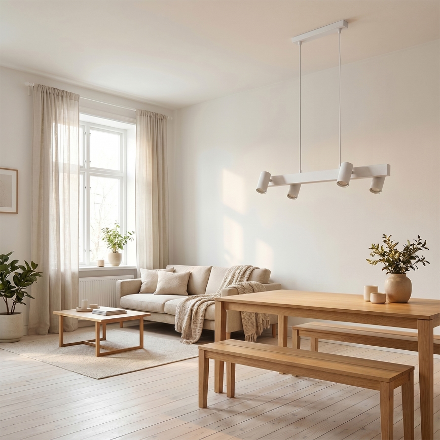 Brilagi - Lustr na lanku SELE 4xGU10/30W/230V bílá