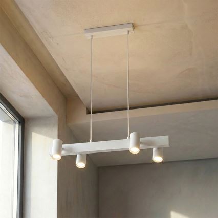 Brilagi - Lustr na lanku SELE 4xGU10/30W/230V bílá