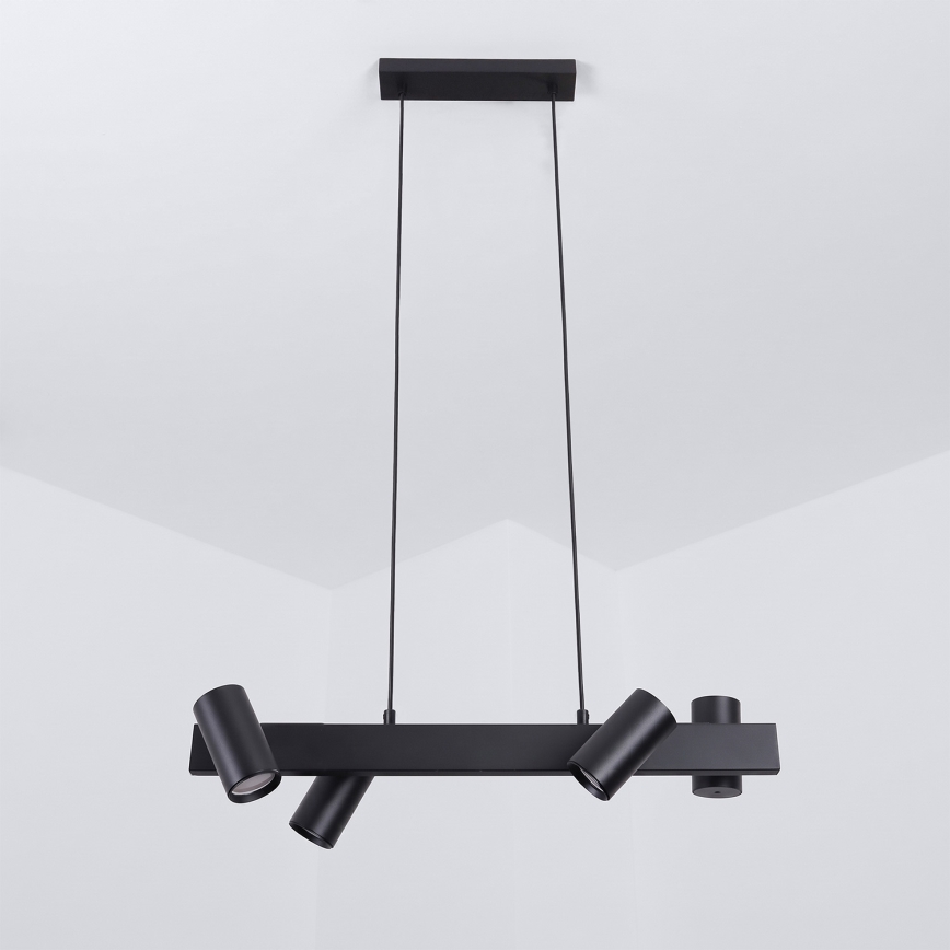 Brilagi - Lustr na lanku SELE 4xGU10/30W/230V černá