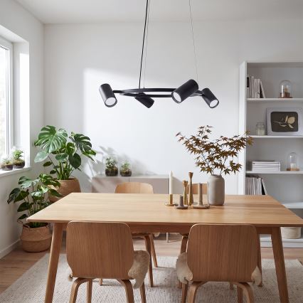 BRILAGI - Lustr na lanku SELE 4xGU10/30W/230V černá