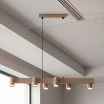 Brilagi - Lustr na lanku SELE 6xGU10/30W/230V béžová