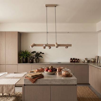 Brilagi - Lustr na lanku SELE 6xGU10/30W/230V béžová