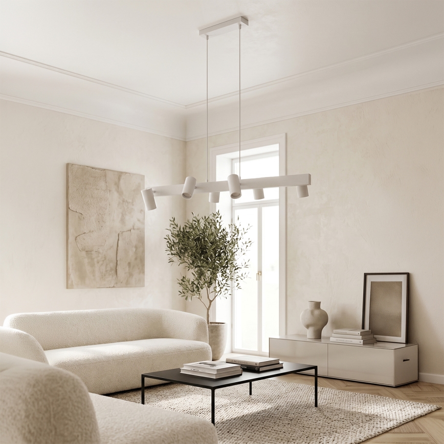 Brilagi - Lustr na lanku SELE 6xGU10/30W/230V bílá