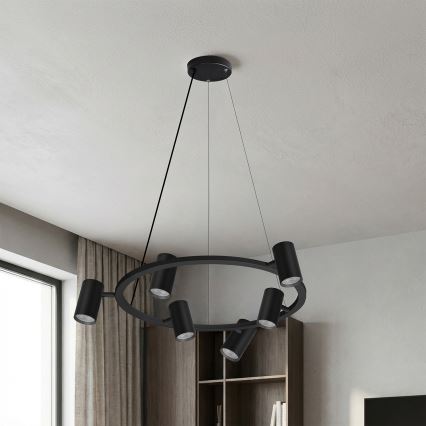 Brilagi - Lustr na lanku SELE 6xGU10/30W/230V černá