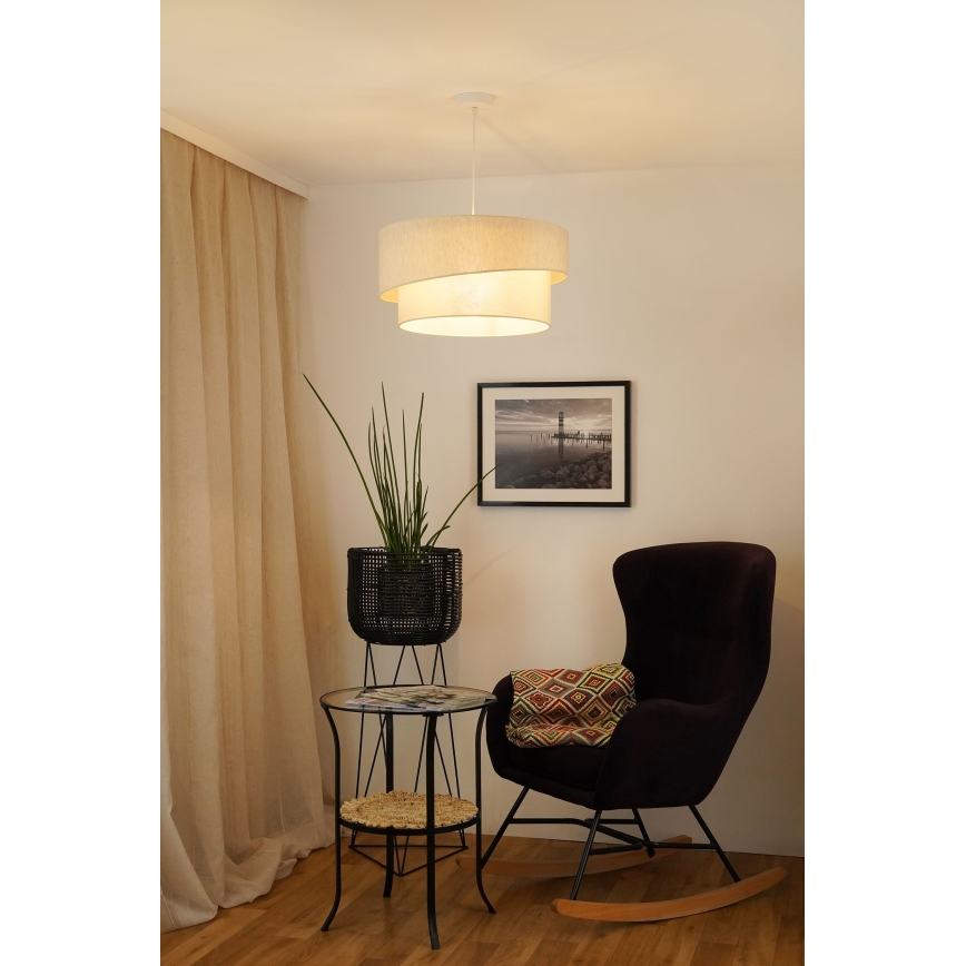 Brilagi - Lustr na lanku SHINE 1xE27/15W/230V pr. 50 cm krémová