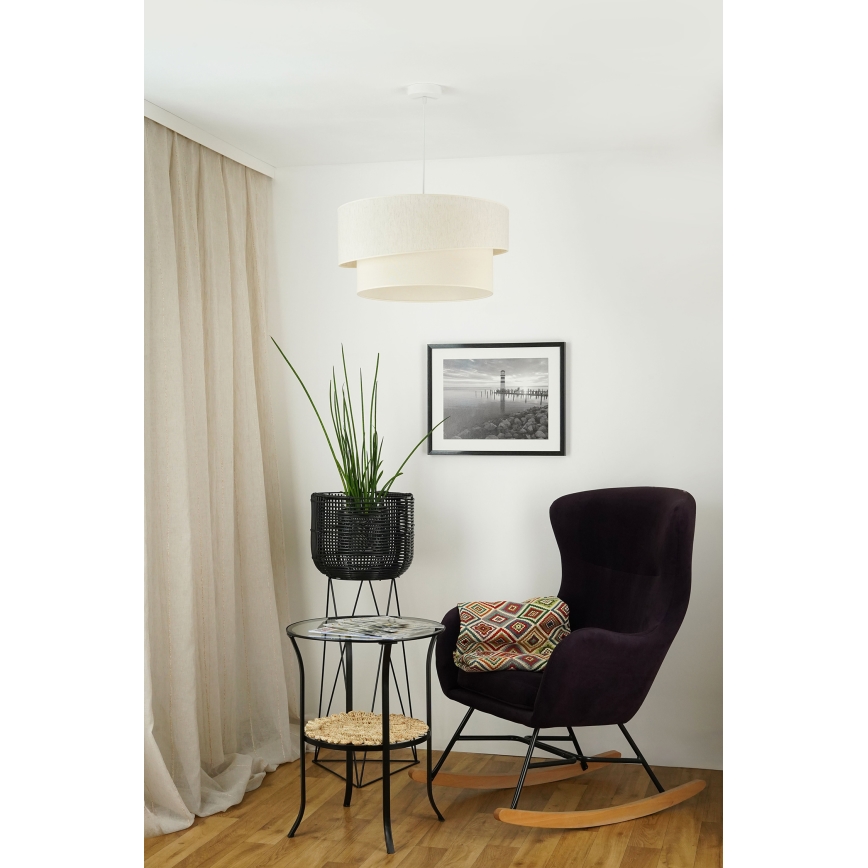 Brilagi - Lustr na lanku SHINE 1xE27/15W/230V pr. 50 cm krémová