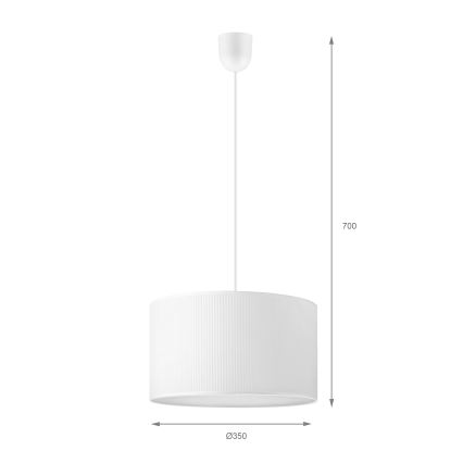 Brilagi - Lustr na lanku SIRIJA MODERN 1xE27/60W/230V pr. 35 cm bílá