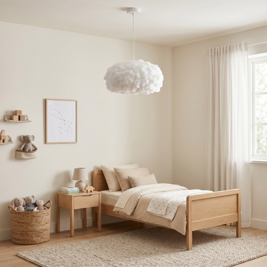 Brilagi - Lustr na lanku SOLEAIR 1xE27/60W/230V pr. 45 cm bílá