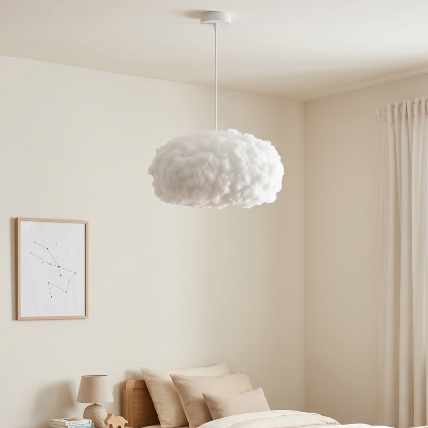 Brilagi - Lustr na lanku SOLEAIR 1xE27/60W/230V pr. 45 cm bílá