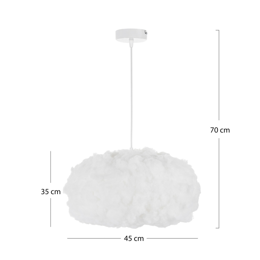 Brilagi - Lustr na lanku SOLEAIR 1xE27/60W/230V pr. 45 cm bílá