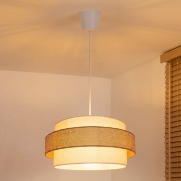Brilagi - Lustr na lanku SPACE 1xE27/60W/230V pr. 40 cm béžová/krémová