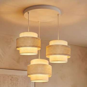 Brilagi - Lustr na lanku SPACE 3xE27/60W/230V pr. 40 cm béžová/krémová
