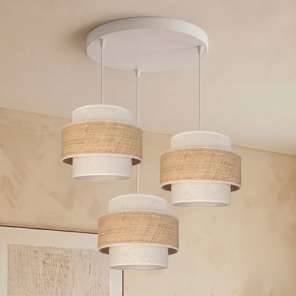 Brilagi - Lustr na lanku SPACE 3xE27/60W/230V pr. 40 cm béžová/krémová
