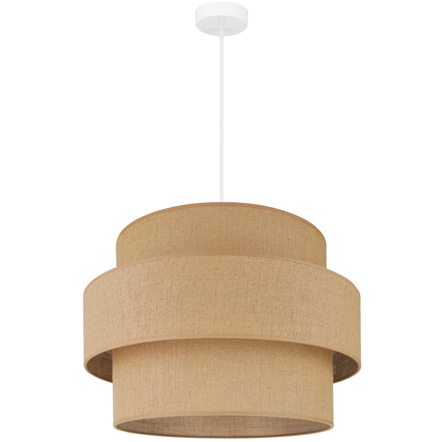 Brilagi - Lustr na lanku SPACE YUTE 1xE27/15W/230V pr. 50 cm béžová/bílá