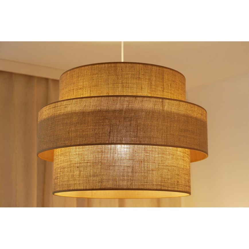 Brilagi - Lustr na lanku SPACE YUTE 1xE27/15W/230V pr. 50 cm béžová/bílá