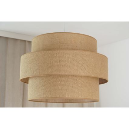 Brilagi - Lustr na lanku SPACE YUTE 1xE27/15W/230V pr. 50 cm béžová/bílá