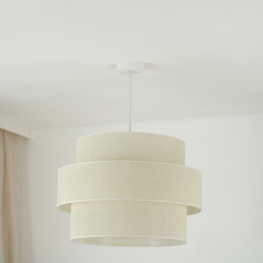 Brilagi - Lustr na lanku SPACE YUTE 1xE27/15W/230V pr. 50 cm krémová/bílá