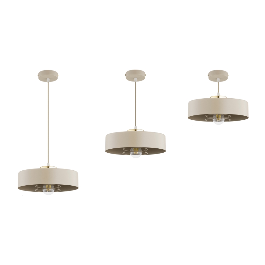 Brilagi - Lustr na lanku SPRING 1xE27/60W/230V pr. 30 cm béžová/zlatá