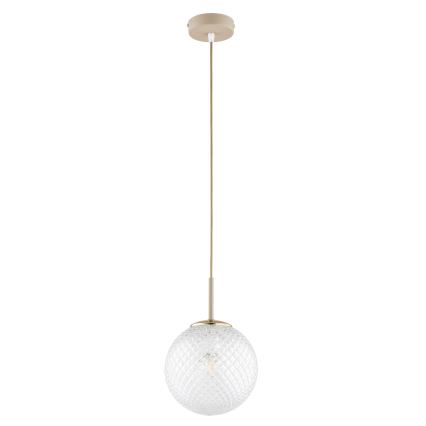 Brilagi - Lustr na lanku STELLA 1xE27/60W/230V pr. 18 cm béžová/zlatá