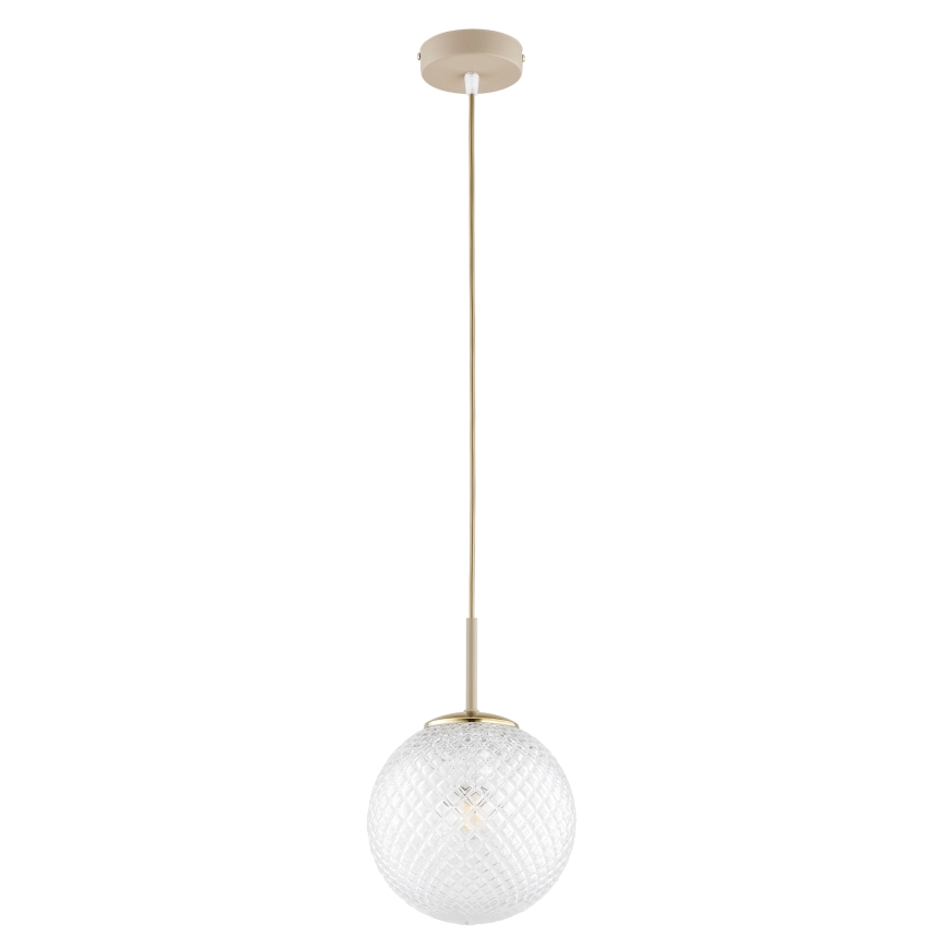 Brilagi - Lustr na lanku STELLA 1xE27/60W/230V pr. 18 cm béžová/zlatá