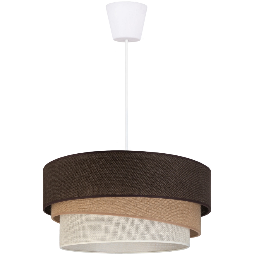 Brilagi - Lustr na lanku TRIO 1xE27/60W/230V pr. 40 cm hnědá/béžová/bílá