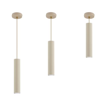 Brilagi - Lustr na lanku TUBE 1xGU10/15W/230V béžová/zlatá