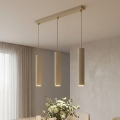 BRILAGI - Lustr na lanku TUBE 3xGU10/15W/230V béžová/zlatá