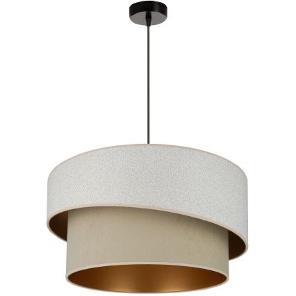 Brilagi - Lustr na lanku VEGAS SHINE 1xE27/15W/230V pr. 50 cm krémová/béžová