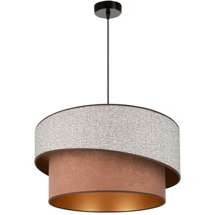 Brilagi - Lustr na lanku VEGAS SHINE 1xE27/15W/230V pr. 50 cm šedá/hnědá