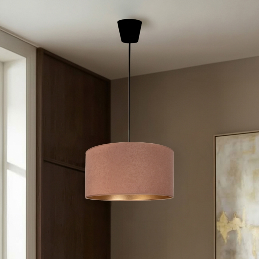 Brilagi - Lustr na lanku VELVET 1xE27/60W/230V pr. 40 cm béžová/zlatá