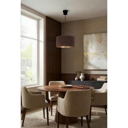 Brilagi - Lustr na lanku VELVET 1xE27/60W/230V pr. 40 cm hnědá/zlatá