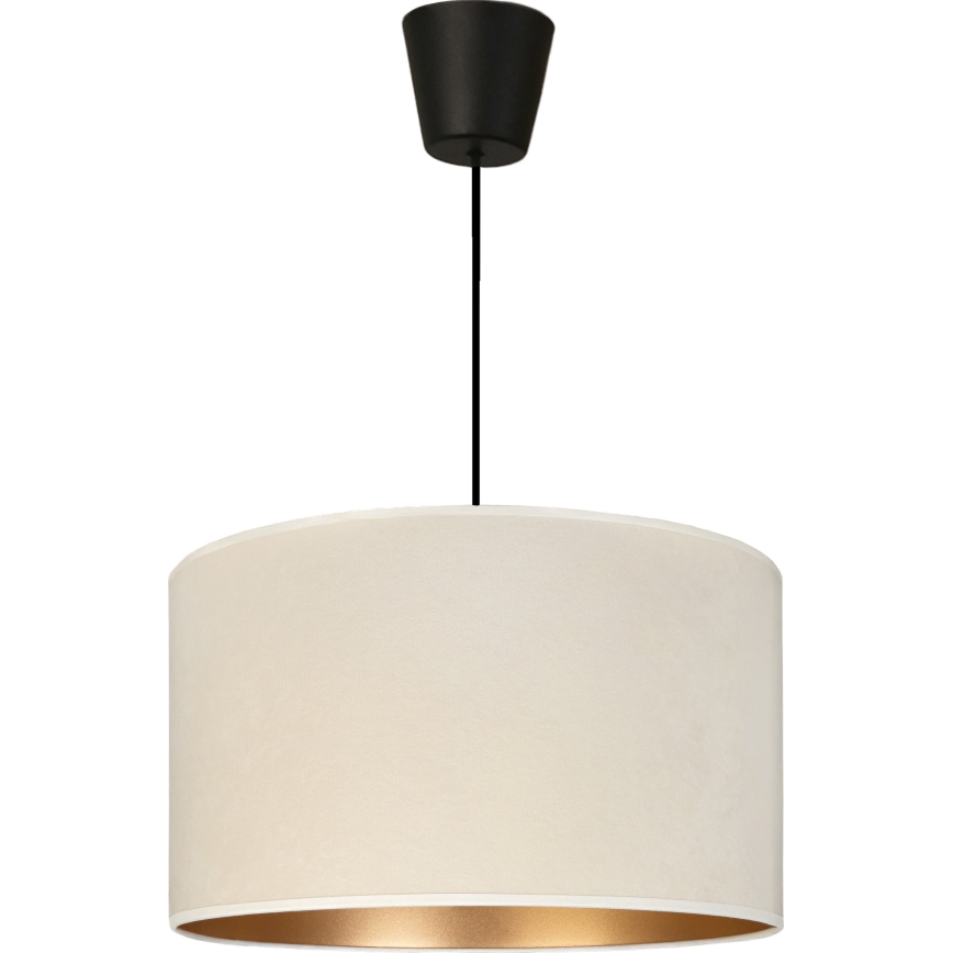 Brilagi - Lustr na lanku VELVET 1xE27/60W/230V pr. 40 cm krémová/zlatá