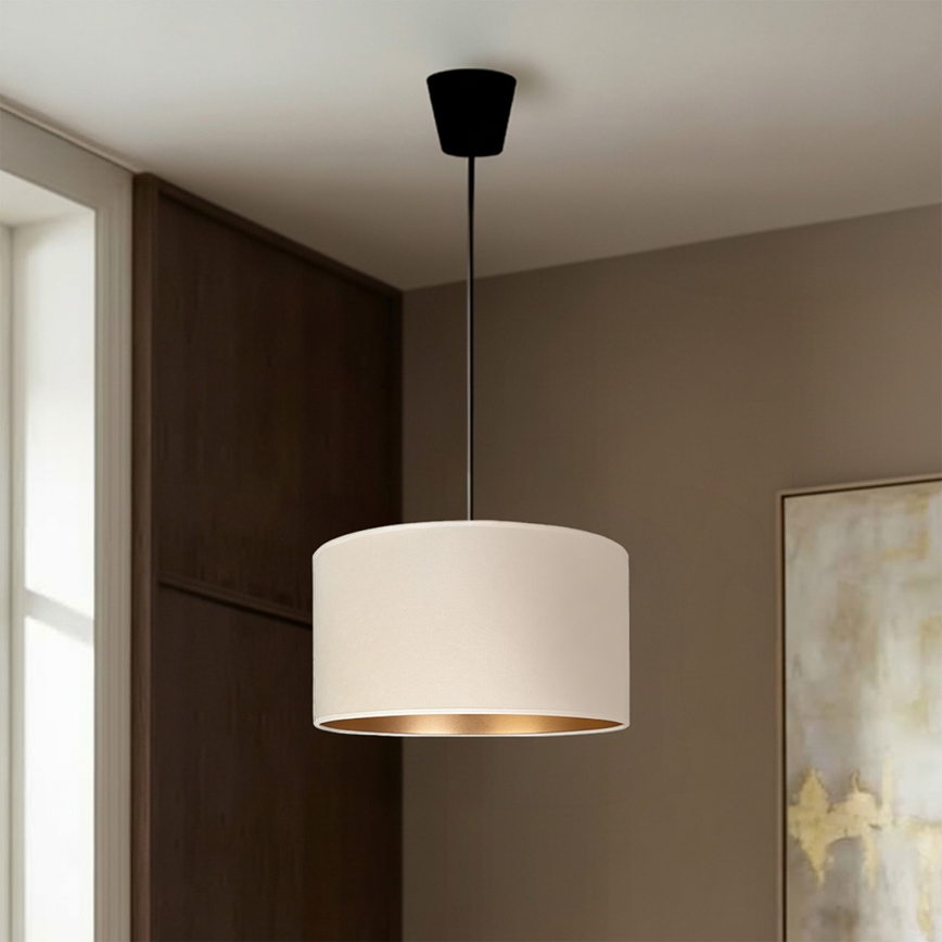 Brilagi - Lustr na lanku VELVET 1xE27/60W/230V pr. 40 cm krémová/zlatá