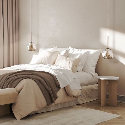 Brilagi - Lustr na lanku VULCANO 1xG9/8W/230V hnědá/kouřová béžová