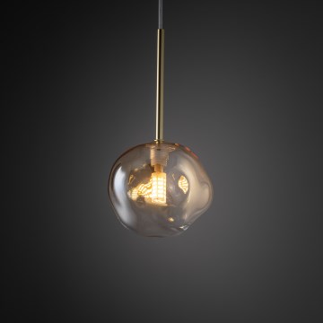 Brilagi - Lustr na lanku VULCANO 1xG9/8W/230V pr. 15 cm zlatá/kouřová béžová