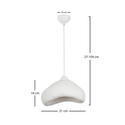 Brilagi - Lustr na lanku WABI SABI 1xE27/40W/230V pr. 30 cm bílá