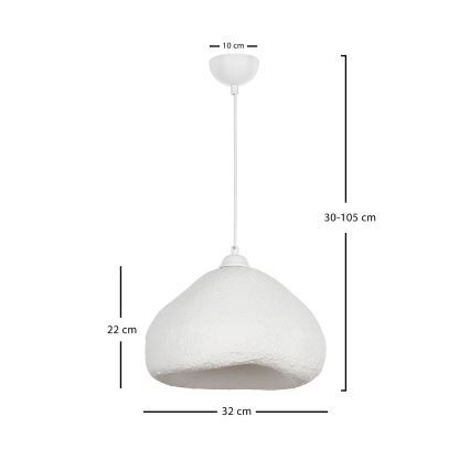 Brilagi - Lustr na lanku WABI SABI 1xE27/40W/230V pr. 32 cm bílá