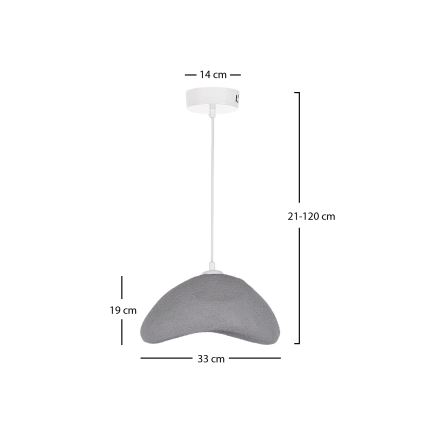Brilagi - Lustr na lanku WABI SABI 1xE27/40W/230V pr. 33 cm šedá