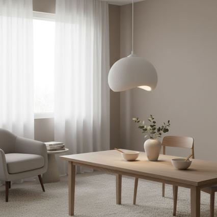 Brilagi - Lustr na lanku WABI SABI 1xE27/40W/230V pr. 34 cm bílá